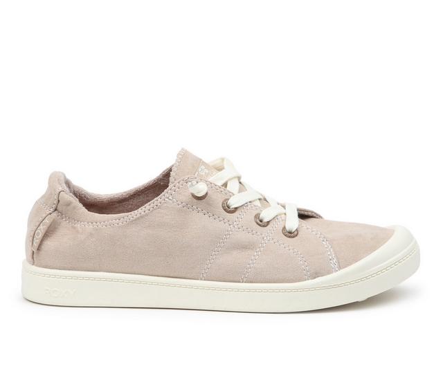 Women's Roxy Bayshore Plus Slip-On Sneakers in Tan color