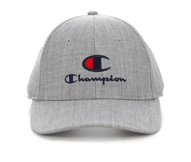 Champion Men's Graphic Heather Adjustable Cap in Medium Grey color