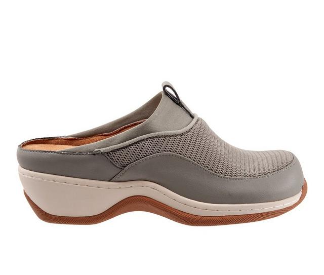 Women's Softwalk Aberdeen Mules in Cement color