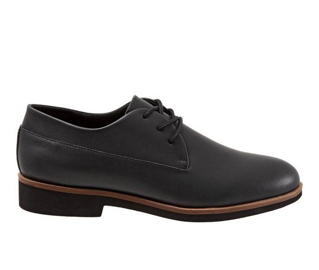 Women's Softwalk Whitby Oxfords in Black color