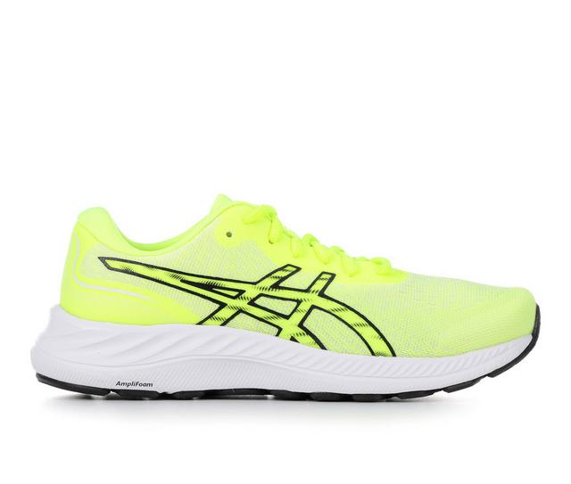 Women's ASICS Gel Excite 9 Running Shoes in Lime Green color