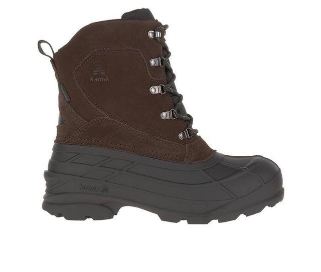 Men's Kamik Fargo 2 Winter Boots in Dark Brown color