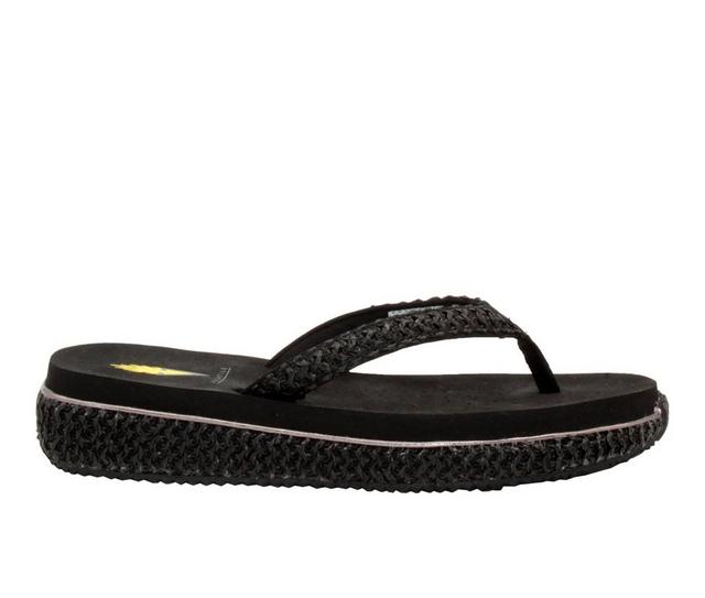 Women's Volatile Palau Flip-Flops in Black color