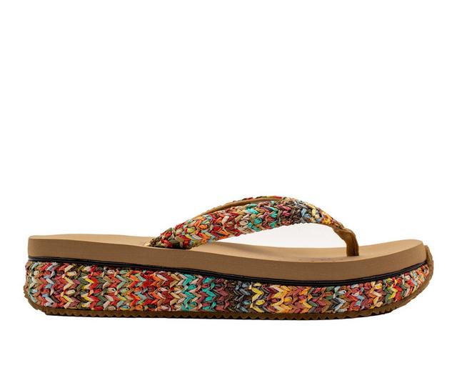 Women's Volatile Palau Flip-Flops in Bright Multi color