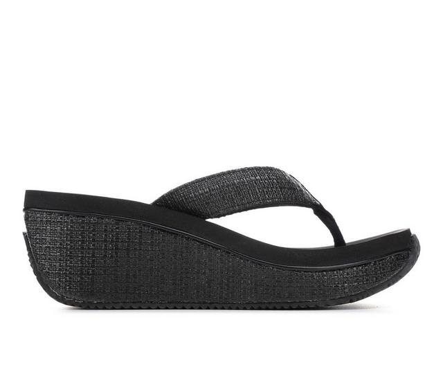 Women's Volatile Bahama Wedges in Black color