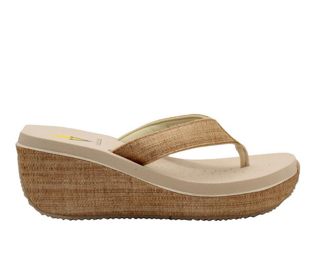 Women's Volatile Bahama Wedges in Bone color