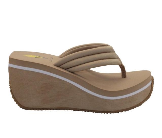 Women's Volatile Zoe Wedges in Beige color