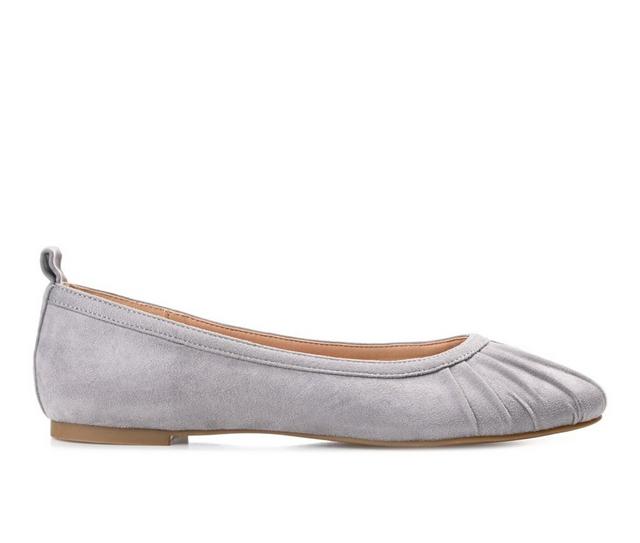 Women's Journee Collection Tannya Flats in Grey color