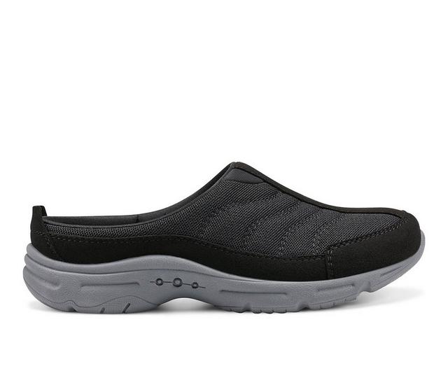 Women's Easy Spirit Breezie Mules in Black color