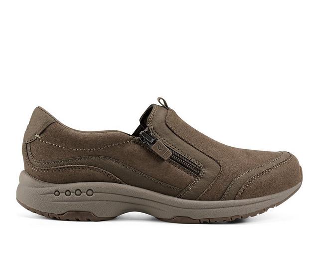 Women's Easy Spirit Thallow Sneakers in Dark Taupe color