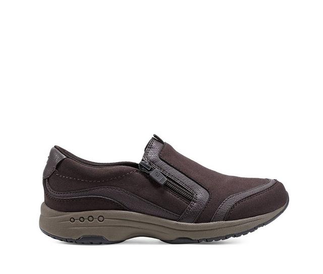 Women's Easy Spirit Thallow Sneakers in Chocolate color
