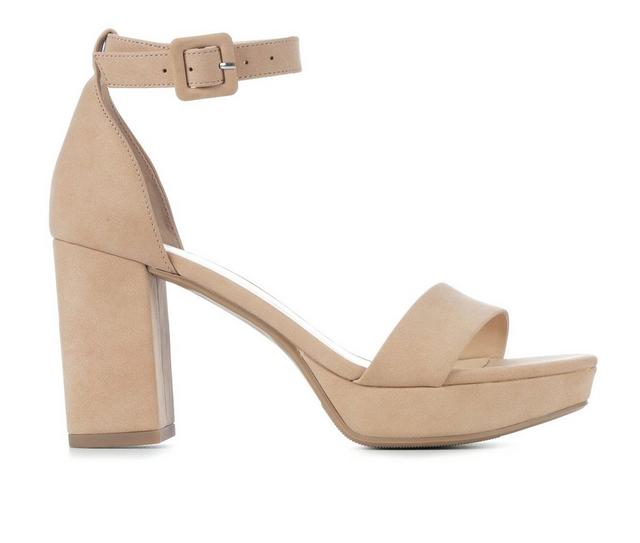 Women's Delicious Century Dress Sandals in Dk Nude Nu color