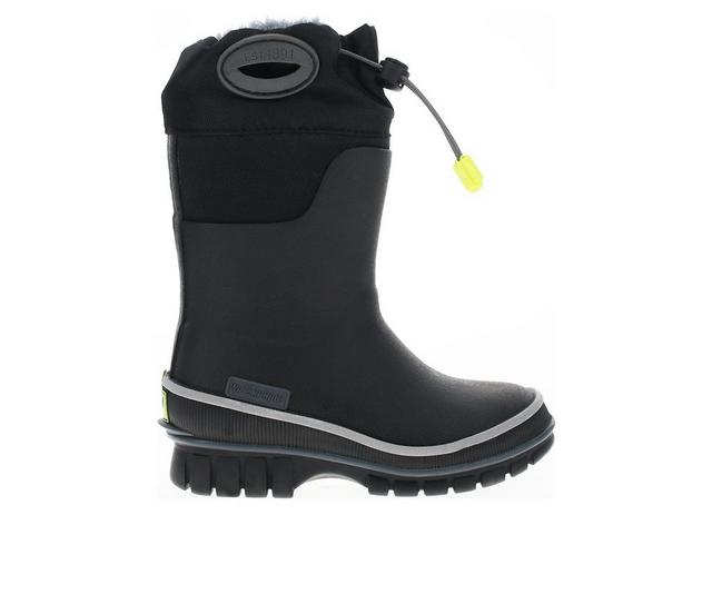 Kids' Western Chief Little Kid & Big Kid Solid Winterprene Waterproof Boots in Black color