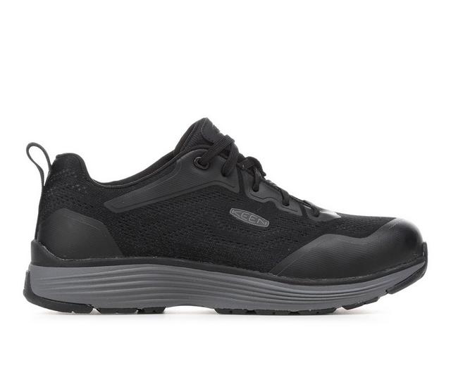 Men's KEEN Utility Sparta II ESD Work Shoes in Steel Grey/Blk color