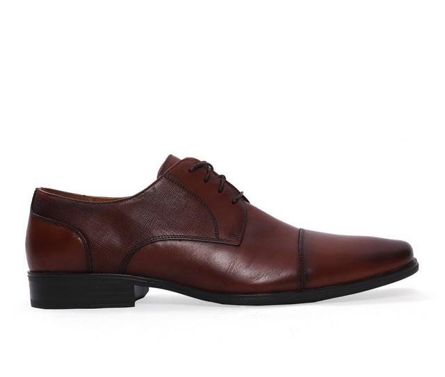Men's Florsheim Jackson Cap Toe Dress Oxfords in Cognac color