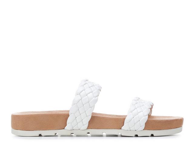 Women's Cliffs by White Mountain Truly Sandals in White Smooth color
