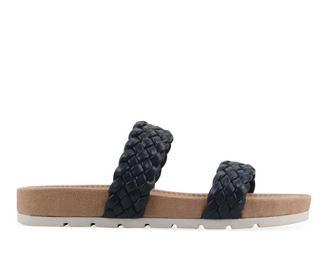 Women's Cliffs by White Mountain Truly Sandals in Navy Smooth color