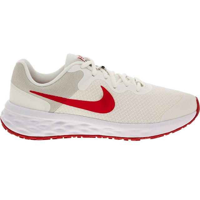 Boys' Nike Big Kid Revolution 6 Running Shoes in White/Black color