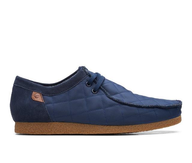Men's Clarks Shacre II Step Casual Shoes in Navy Textile color