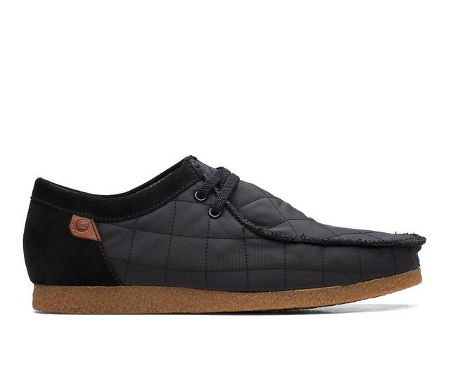 Men's Clarks Shacre II Step Casual Shoes in Black Textile color