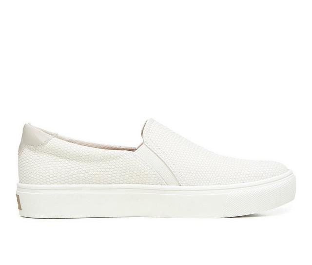 Women's Dr. Scholls Nova Slip-On Sneakers in White Snake color