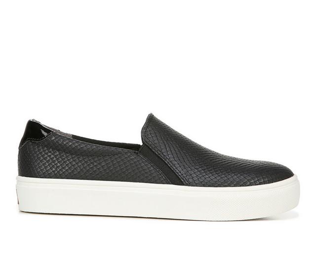 Women's Dr. Scholls Nova Slip-On Sneakers in Black Snake color