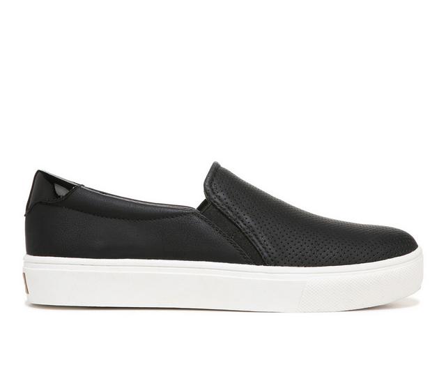 Women's Dr. Scholls Nova Slip-On Sneakers in Black Smooth color