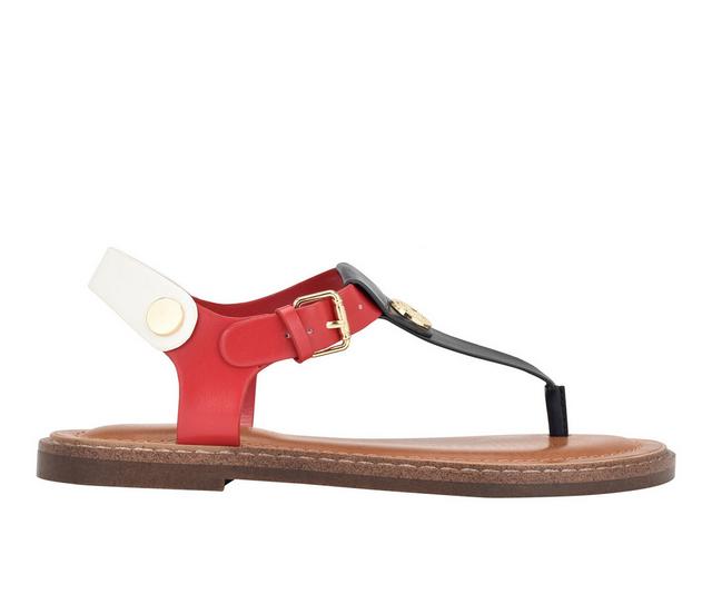 Women's Tommy Hilfiger Bennia Sandals in Red White Blue color
