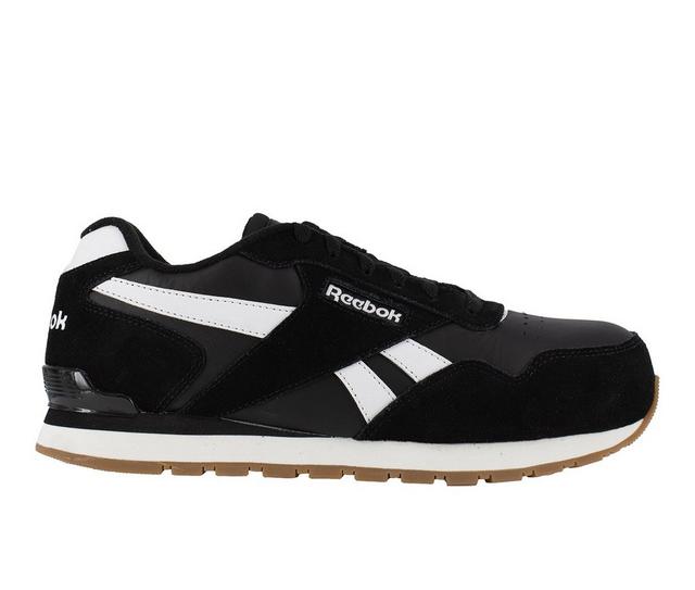 Men's REEBOK WORK Harman Slip-Resistant Work Shoes in Black/White color