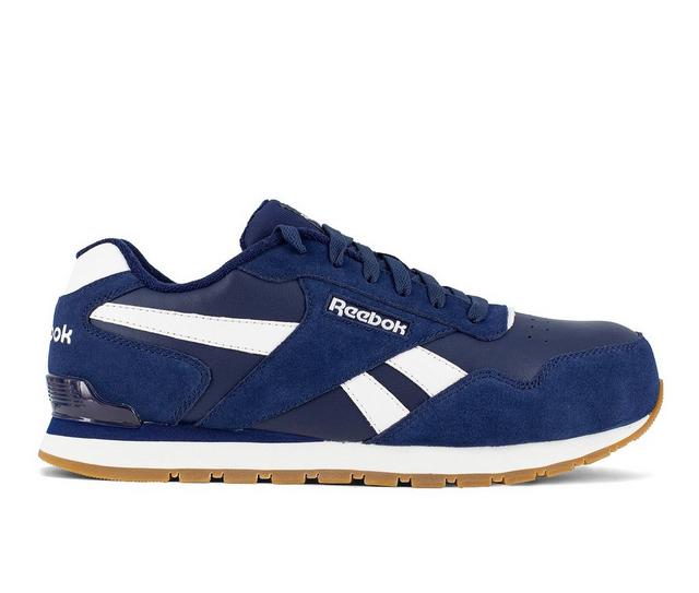 Men's REEBOK WORK Harman Slip-Resistant Work Shoes in Navy/White color