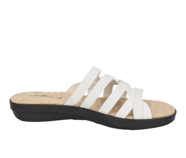 Women's Easy Street Sheri Sandals in White color