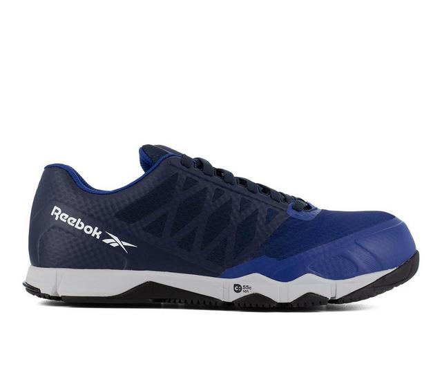 Men's REEBOK WORK Speed TR Work RB4450 Shoes in Blue/Black color