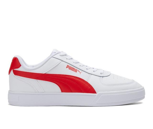 Men's Puma Caven Sneakers in White/Red/Grey color