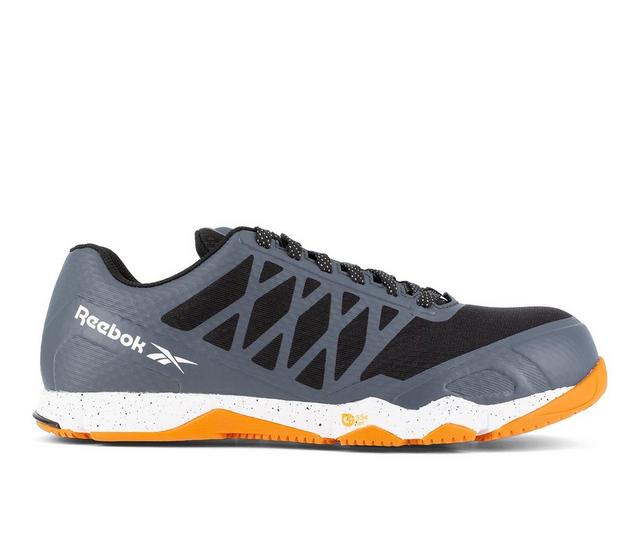 Men's REEBOK WORK Speed TR Work RB4453 Shoes in Grey/Orange color