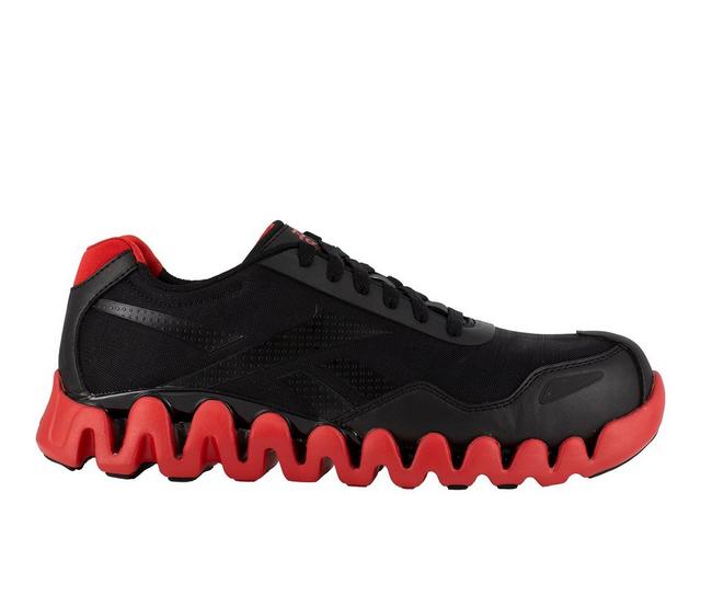 Men's REEBOK WORK Zig Pulse Work RB3016 Shoes in Black/Red color