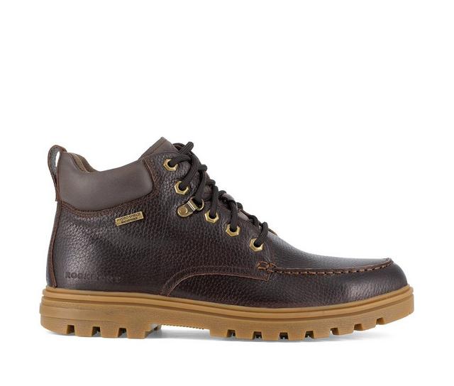 Men's Rockport Works Weather or Not Work RK6710 Waterproof Boots in Brown color