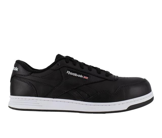 Men's REEBOK WORK Club Memt RB417 Slip-Resistant Work Shoes in Black/White color