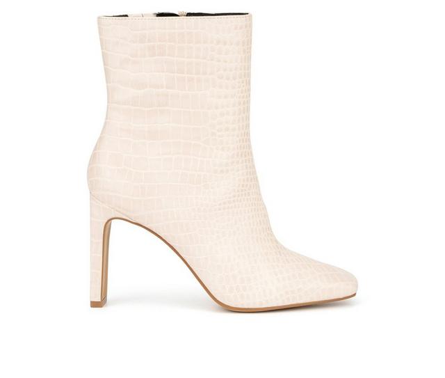 Women's New York and Company Ivy Booties in Bone color