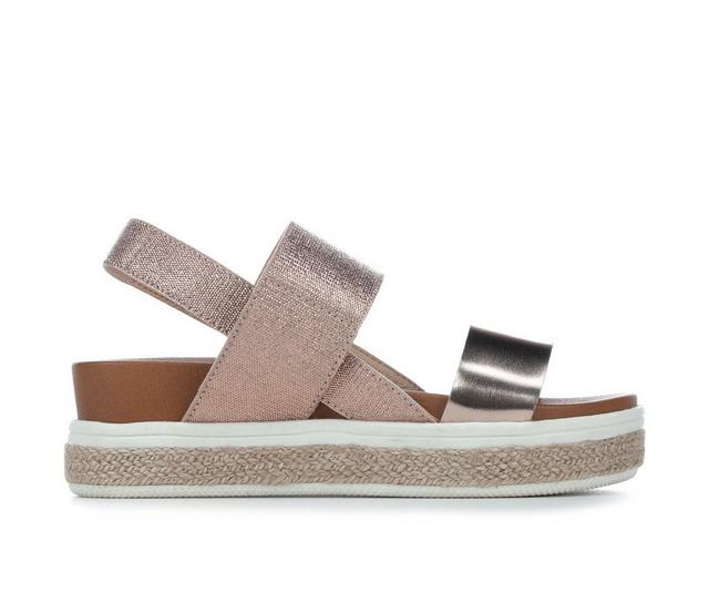 Girls' MIA Little Kid & Big Kid Dezray Platform Sandals in Rose Gold color