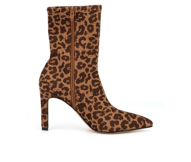 Women's New York and Company Naomi Booties in Leopard color