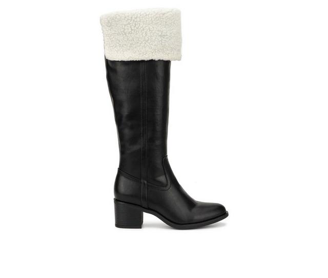 Women's New York and Company Devi Knee High Boots in Black color