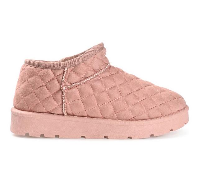 Journee Collection Tazara Bootie Slippers in Pink color