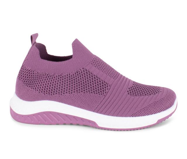 Women's Danskin Cheerful Slip-On Sneakers in Purple color