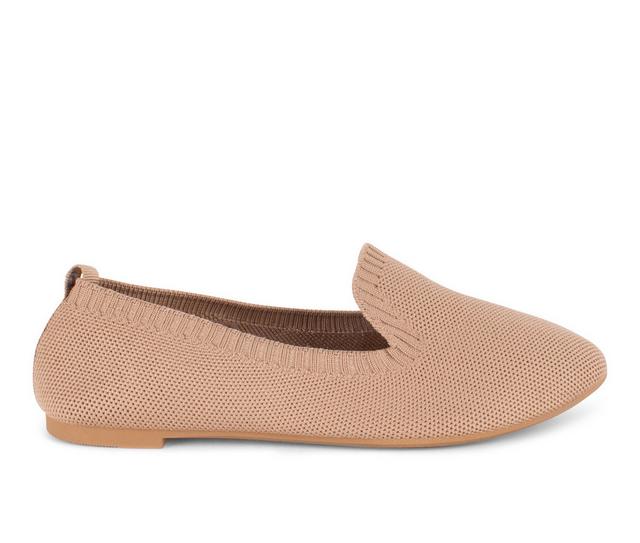 Women's Danskin Dream Flats in Camel color