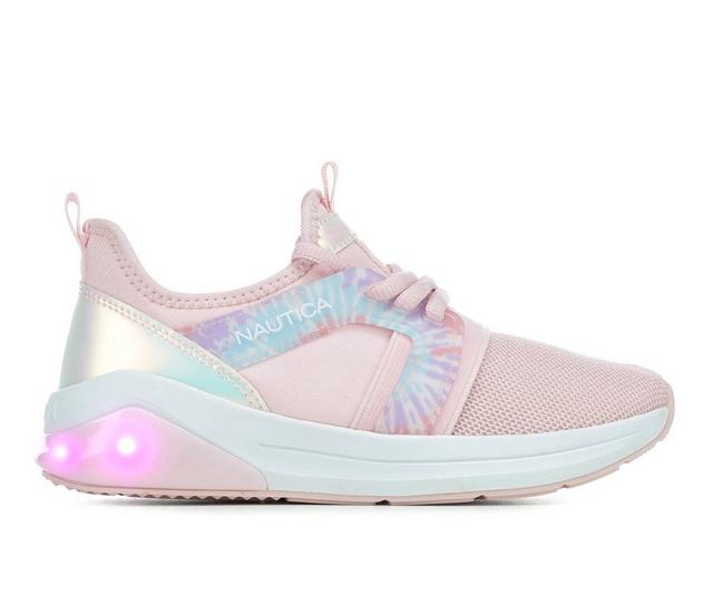 Girls' Nautica Little Kid Parks Buoy Light-Up Sneakers in Pink Iridescent color