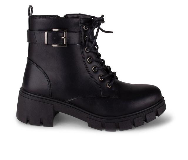 Women's Wanted Supercross Combat Boots in Black color