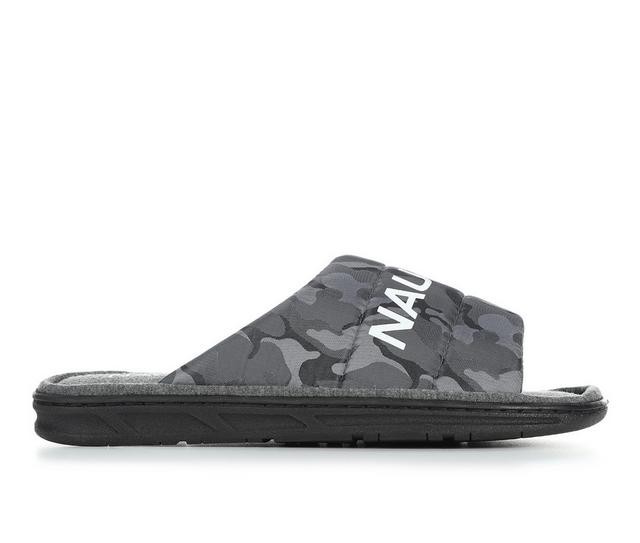Nautica Fisherr Slide Slippers in Grey Camo color