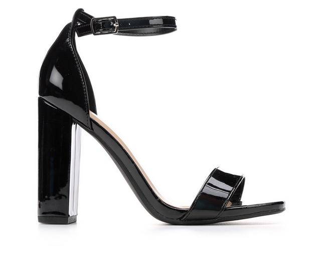 Women's Y-Not Reseda Dress Sandals in Blk Mirror Pat color