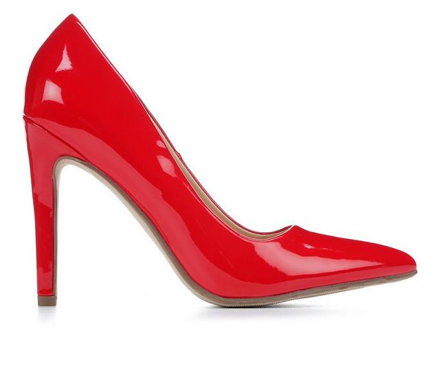 Women's Y-Not Scheme Pumps in Red Pat color