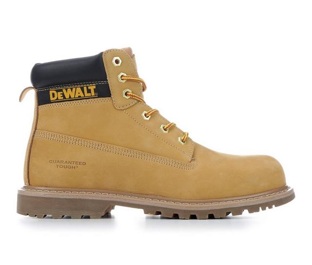 Men's DeWALT Lewiston Steel Toe Work Boots in Wheat color